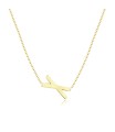 Letter X Silver Necklace SPE-5538